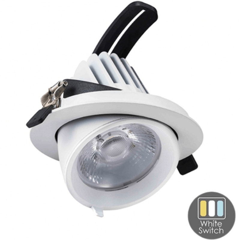 Led Banaanspot 28 watt | Led Downlight 28 watt kantelbaar | White Switch - Outledtl.nl